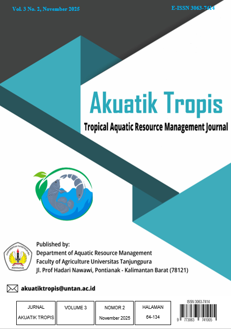 					View Vol. 3 No. 2 (2025): Jurnal Akuatik Tropis
				