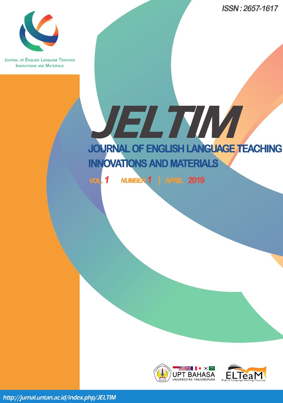Journal of English Language Teaching Innovations and Materials (JELTIM)